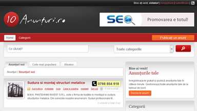 Web Design Brasov Anunturi, Comunicate Presa Advertoriale