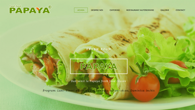 Web Design Brasov Papaya Fresh Food