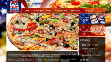 Web Design Brasov Four Star Pizza