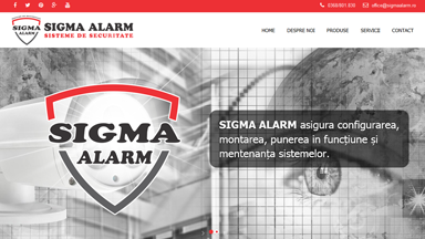 Web Design Brasov Sigma Alarm